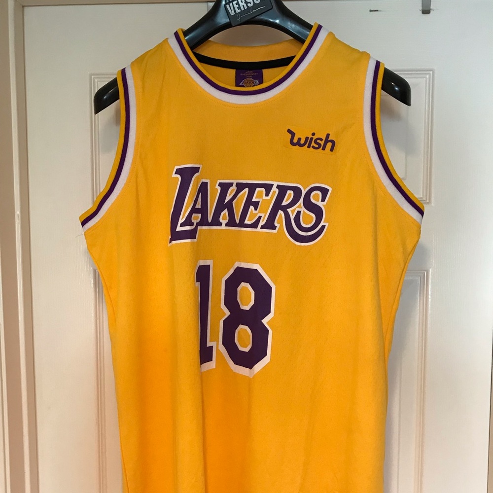 Lakers Giveaway Jersey with WISH patch
